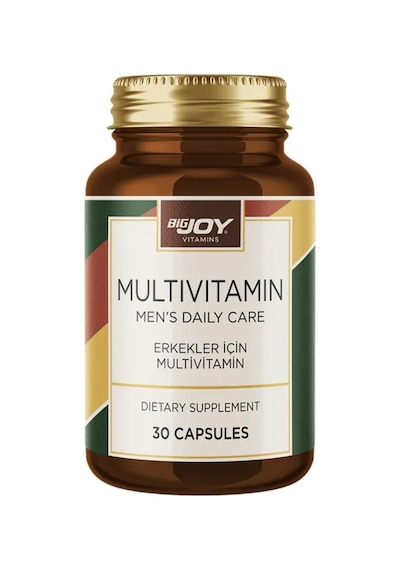 Bigjoy Vitamins Men's Multivitamin Erkeklere Özel Vitamin Ve Mineral Takviyesi 30 Bitkisel Kapsül