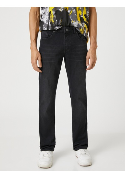 Koton Straight Fit Boru Paça Kot Pantolon - Mark Jean Siyah 3sam40024nd 3sam40024nd999 Siyah Koton Straight Fit Boru Paça Kot Pantolon - Mark Jean Siyah 3sam40024nd 3sam40024nd999 Siyah