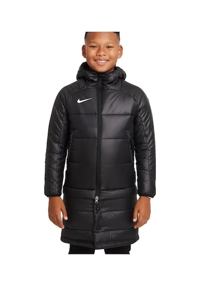 Nike Therma Fit Academy Pro 2in1 Çocuk Siyah Kapüşonlu Mont Dj6363-010 Siyah