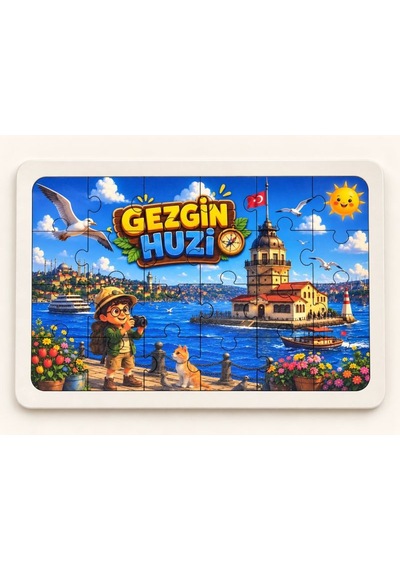 Gezgin Huzi - 24 Parça Ahşap Puzzle