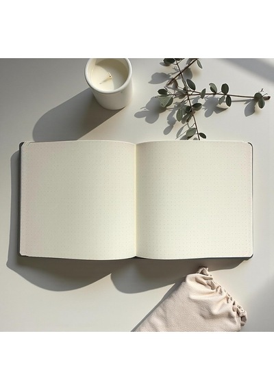 Defter, Noktalı Not Defteri Pu Deri Not Defteri 16,5x16,5 Cm, 96 Yaprak 192 Sayfa , 90 Gr Ivory Kağıt, Esnek Çok Renkli