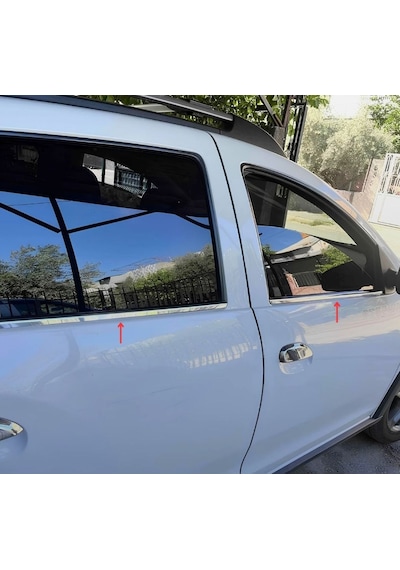 Ebal Otomotiv Dacia Sandero Stepway Krom Cam Çıtası Seti 4 Prç. 2012 Üzeri