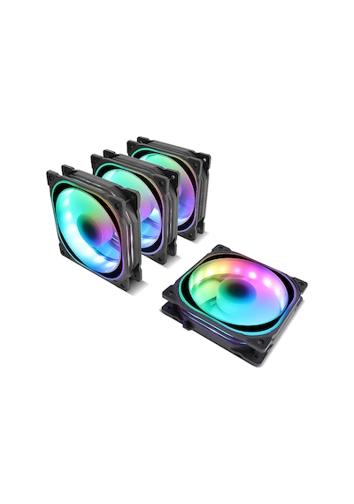 Frisby FCL-F1274C 4x120 MM ARGB 4'lü Fan Seti Kit RGB Kasa Fanı