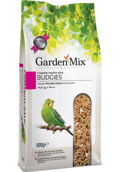 Gardenmix Platin  Seri Muhabbet Kuş Yemi  500 Gr