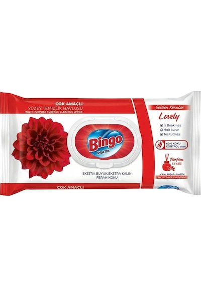 Bingo Yüzey Temizlik Havlusu 96 Lı 3 Lü Karma Paket Beyaz