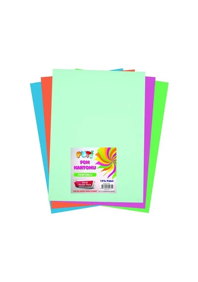 Puti 25x35cm Fon Kartonu 10'lu Karışık Renk /