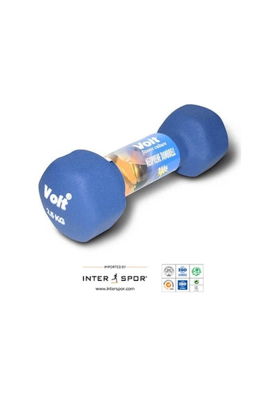 Voit Vdb-04 Altıgen Neopren Dumbell 2.5 KG Mavi