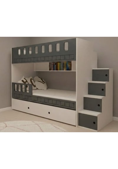 Galaksi Yavrulu Fonksiyonel Merdivenli Ranza Ab 2 90 x 190 CM
