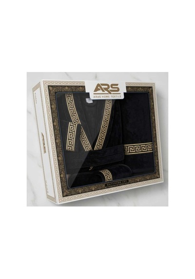 Premium %100 Pamuk Unisex Şalyaka Cepli Bornoz Seti 4 Parça Havlu Terlik Takımı Siyah Siyah