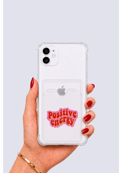iPhone Uyumlu 12 Kartlıklı Pozitif Enerji Desenli Kılıf Mh-hs8251-9840