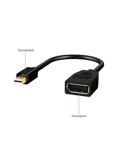 Minidisplayport Erkek To Displayport Dişi Çevirici 4K Kablo