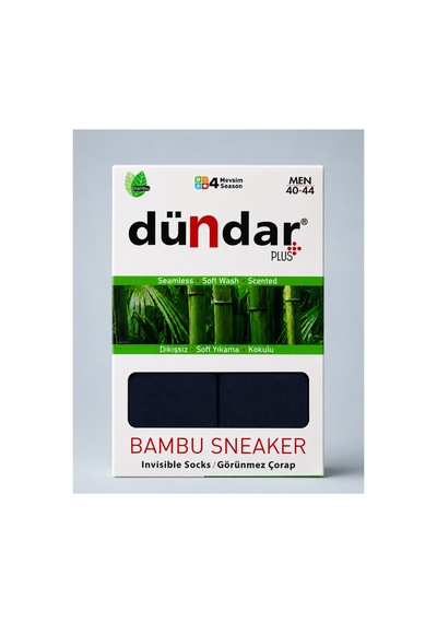 Dündar Çorap 12 Li Erkek Bambu Sneaker 4 Mevsim Nefes Alan Yumuşak Spor Ayakkabı Çorabı Lacivert