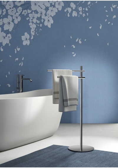 Circe Ayaklı Havluluk,ikili,25xh79.8x45.3cm - Krom Krom
