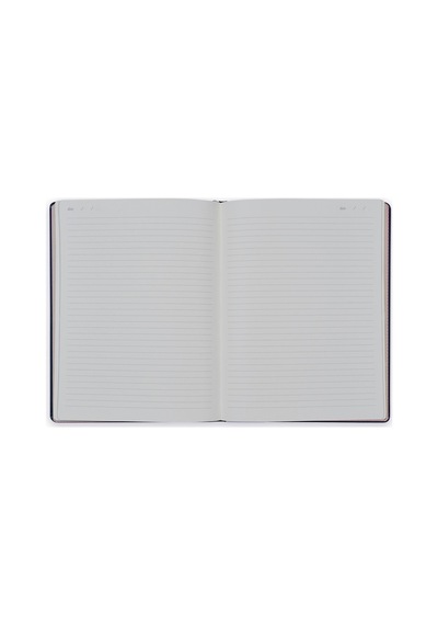 19x25 Ciltli Nakışlı Kapak- Navy Folk Çok Renkli