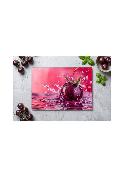 Cam Kesme Tahtası Temperli Uv Baskılı Kaymaz Ayaklı - 25x35 Cm En Çok Tercih Edilen Boyut İle Cam Kesme Ve Servis Tahtası Çok Renkli - 928940443 Çok Renkli