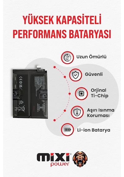 Realme Gt Neo 3 / Gt 2 Pro / Gt 2 / Gt Neo 2 Uyumlu Tam Kapasite Batarya 1 Yıl Garantili