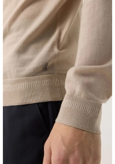 Bogner Fire&ıce Bogner Jake Yün-kaşmir Lüks Stil, Erkek Triko Polo Sweatshirt Camel