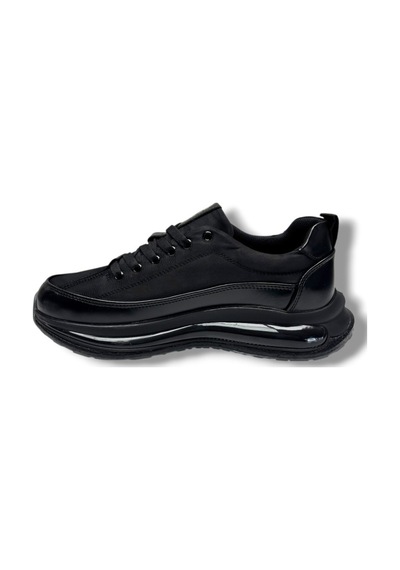 Best Of 2096-26 Cilt Deri Anatomik Erkek Sneaker Siyah