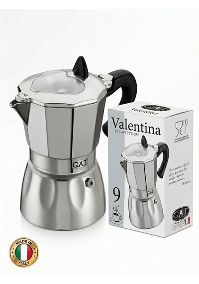 G.a.t. Valentina İtalyan Espresso Moka Pot - Kalp Pencere Detaylı 9 Cup