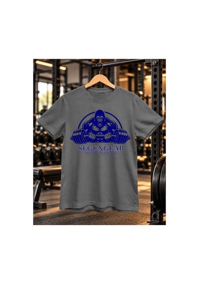 Segungear Gorilla Erkek Regular Fit Baskılı Spor Tişört Gri - 933735859 Gri
