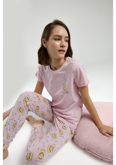 Rolypoly Kadın Pembe Pijama Takımı Rp3625-s-v1 Pembe