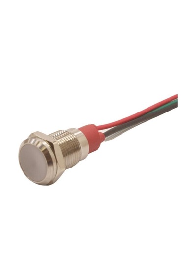 Motorobit 10L-P1/Rg- 10Mm 12-24V Kablolu Metal Sinyal Lambası - 2 Renk Kato