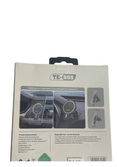 Te-dos Td-w676 2in1 Magsafe Şarjlı Araç Telefon Tutucu