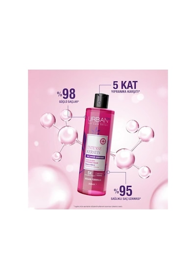 Urban Şampuan 350ml. Intense&keratin Şeffaf Tüm Saç Tipleri