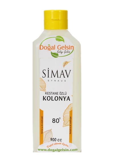 Simav Synaus Kestane Özlü ve Termal Sulu Kolonya 2'li Set 900 ML + Cam 200 ML