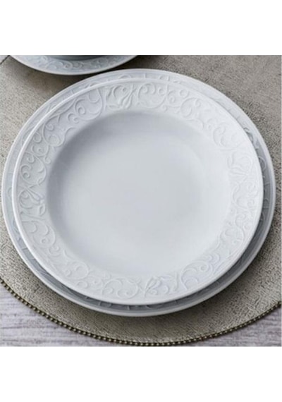 Güral Porselen Bhd25du Bahar Düz Tabak 25 Cm 6 Lı