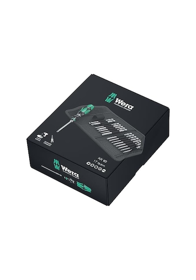 Wera Kraftform Kompakt 60, 17 Parça, Siyah, 05059295001