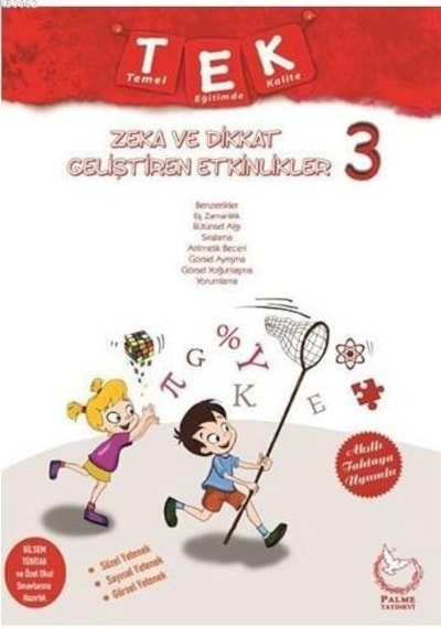 Palme 3. Sınıf Tek Zeka ve Dikkat Geliştiren Etkinlik Seti