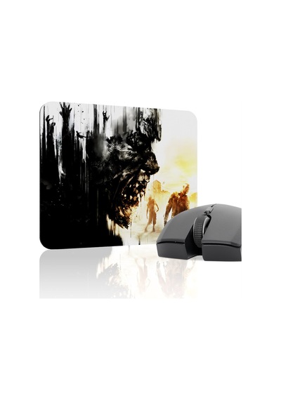 Dying Light Kaymaz Dikişli Kauçuk Oyuncu Mousepad V1 - 22x18 Gaming Mouse Pad Fare Altlığı