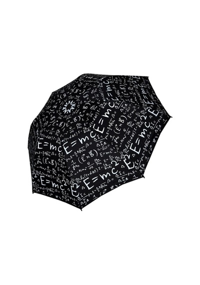 Herşey Nota Mc2 Fizik Unisex Desenli Siyah Şemsiye 330 Çok Renkli