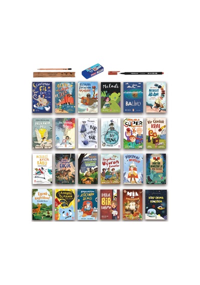 Timaş Çocuk 2. 3. Sınıf Hikaye Seti 24 Kitap - Çantamdan Fil Çıktı - Melodi - Balino - Hayallere Uçuran Kanatlar