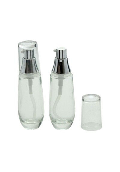 Şeffaf Cam Oval Losyon Şişesi 30 Ml