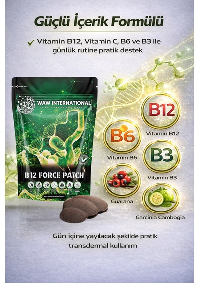 B12 Force Bant - Hızlı Emilimli Vitamin Desteği Ve Enerji Bandı