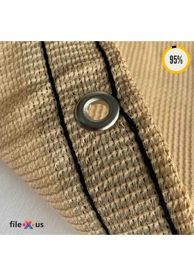 %95'Lik Sera Filesi- Koyu Bej |Güçlendirilmiş Kenar