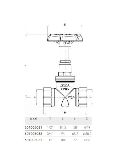 E.c.a. 1 Stop Valf - 601005033