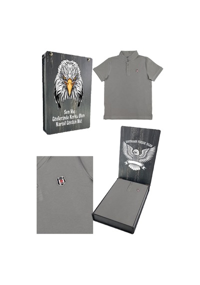 Beşiktaş Polo Yaka Çocuk T-shirt + Kutulu 001