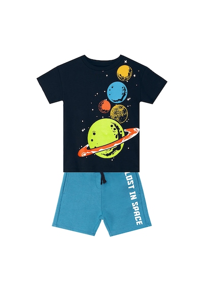 Gezegenler Erkek Çocuk Yazlık T-shirt Şort Takım