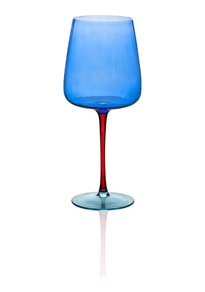 The Mia Şarap Kadehi Mavi 500 Ml Çok Renkli