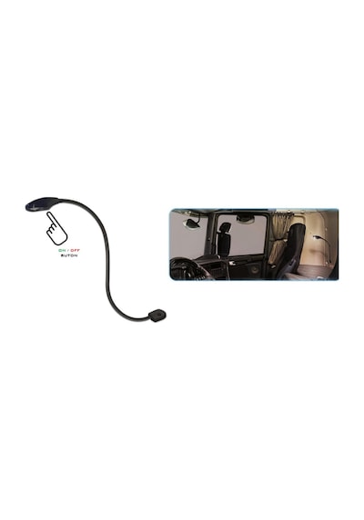 12v-24v Harita Okuma Lambası Ledli Kuğu Boynu On-off Butonlu