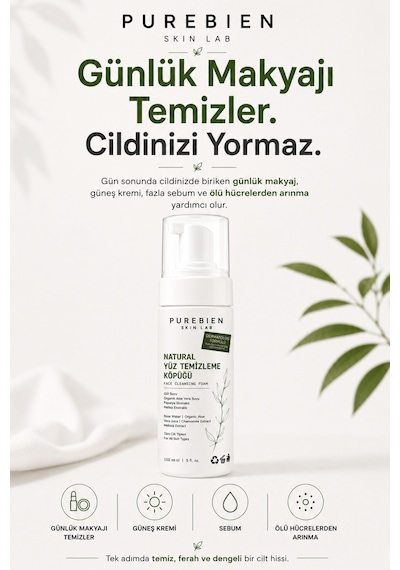 Natural Yüz Temizleme Köpüğü Purebien Skin Lab
