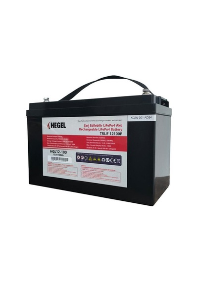 Hegel Lityum Akü 100ah Lifepo4 12.8v 1280wh-833