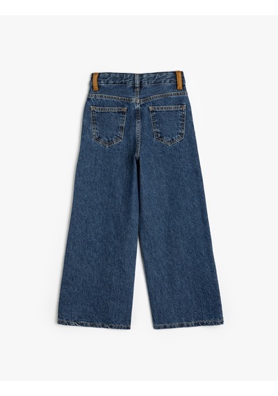 Koton Süet Detaylı Kot Pantolon Geniş Paça Zımbalı Cepli Pamuklu - Wide Leg Jean Koyu İndigo 5wkg40109ad Koyu İndigo Koton Süet Detaylı Kot Pantolon Geniş Paça Zımbalı Cepli Pamuklu - Wide Leg Jean Koyu İndigo 5wkg40109ad Koyu İndigo