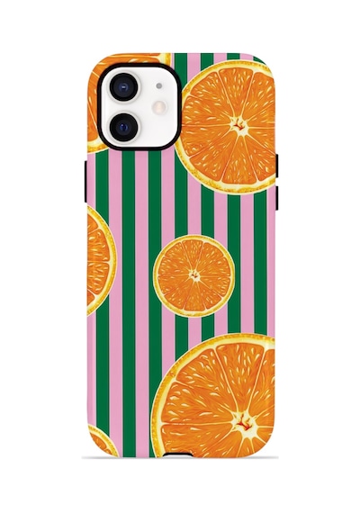 Apple iPhone Uyumlu 11 Vorian Çift Katmanlı Magsafe Kılıf Orange Grove Cabana