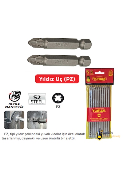 Tomax Pz2 X 150 Mm Bits Uç 10 Adet