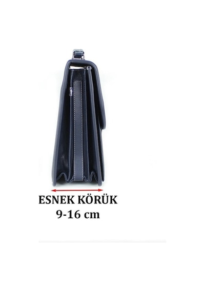 Case Club El Omuz Çantası & Laptop Bölmeli Evrak Çantası 15,6 İnç Kilit Mekanizmalı Siyah