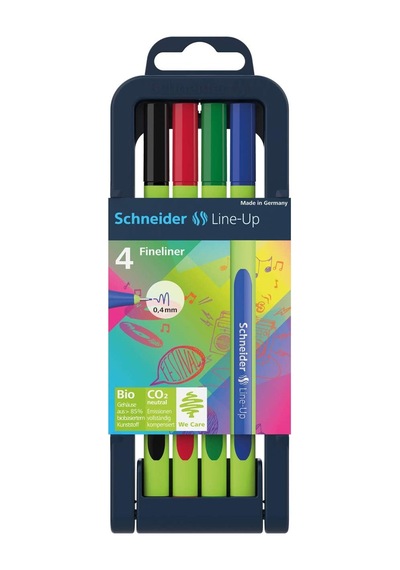 Schneider Fineliner Line Up 4'Lü Set Nsct842